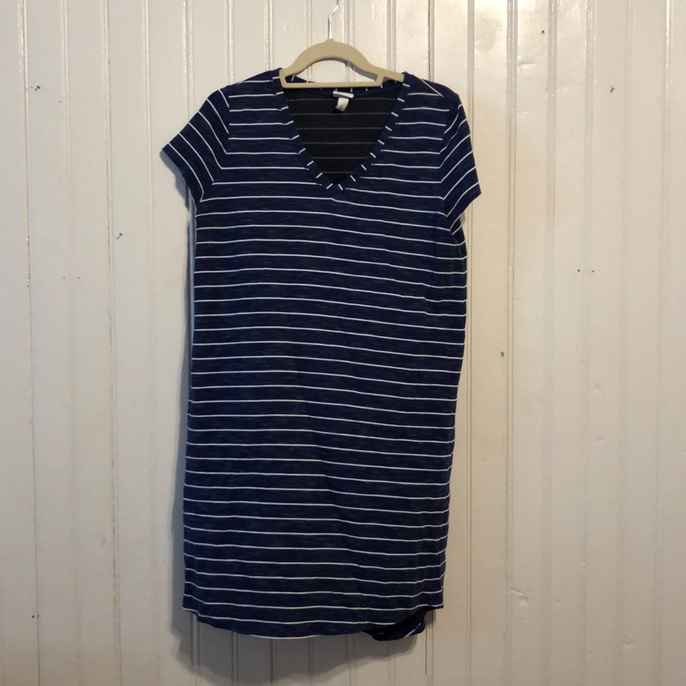 Merona Navy Stripe T-shirt Dress